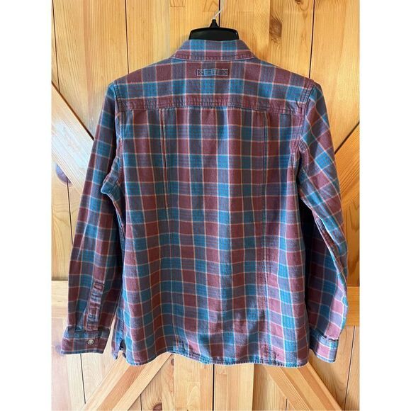 Duluth Trading Men's Plaid Button Up Flannel Shirt Size M (2111) - Picture 4 of 4